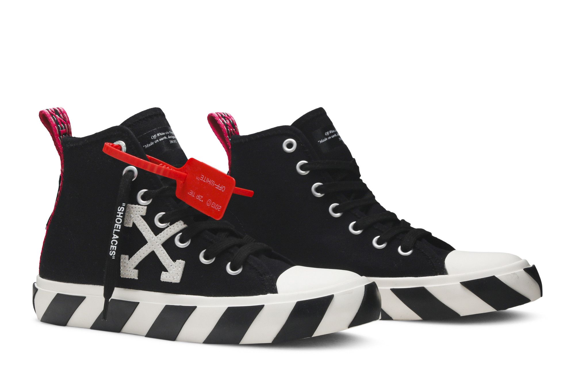 Cheap Off-White 中帮黑白硫化鞋 OMIA119S20D330381001