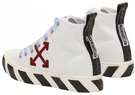 오프화이트 불칸 미드탑 스니커즈 '화이트 버건디' OMIA119F22FAB0010125 Shop 오프화이트 불칸 미드탑 스니커즈 '화이트 버건디' OMIA119F22FAB0010125