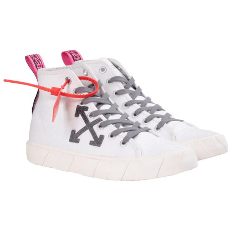 Lookbook Off-White Vulc 中帮运动鞋 '白灰' OMIA119S19C210340106