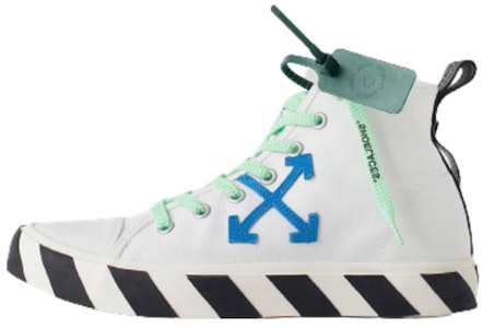 Off-White Vulc Sneaker Mid 'Putih Navy' OMIA119F22FAB001-0146 Buy Off-White Vulc Sneaker Mid 'Putih Navy' OMIA119F22FAB001-0146