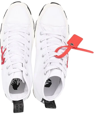 Off-White Vulcanized Hi Wit Rood Canvas Sneakers OMIA119S23FAB0010125 Lookbook Off-White Vulcanized Hi Wit Rood Canvas Sneakers OMIA119S23FAB0010125