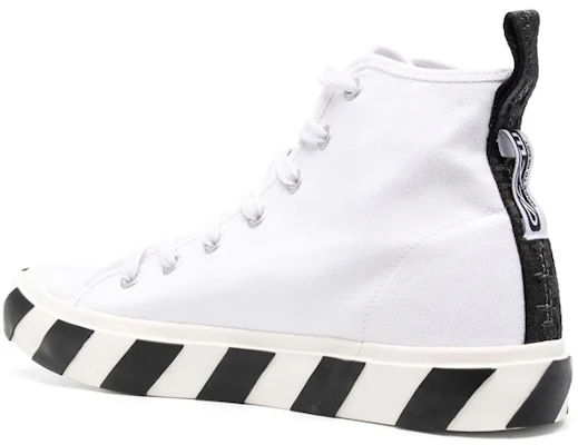 Off-White Vulcanized Hi Wit Rood Canvas Sneakers OMIA119S23FAB0010125 Shop Off-White Vulcanized Hi Wit Rood Canvas Sneakers OMIA119S23FAB0010125