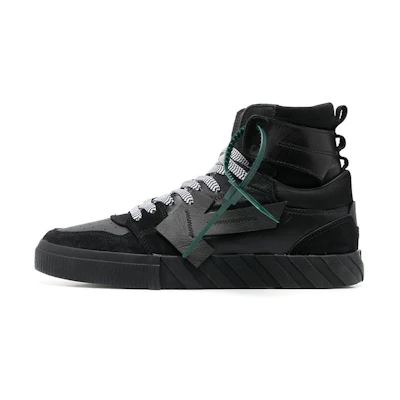 Off-White Vulcanized High 'Black Leather'