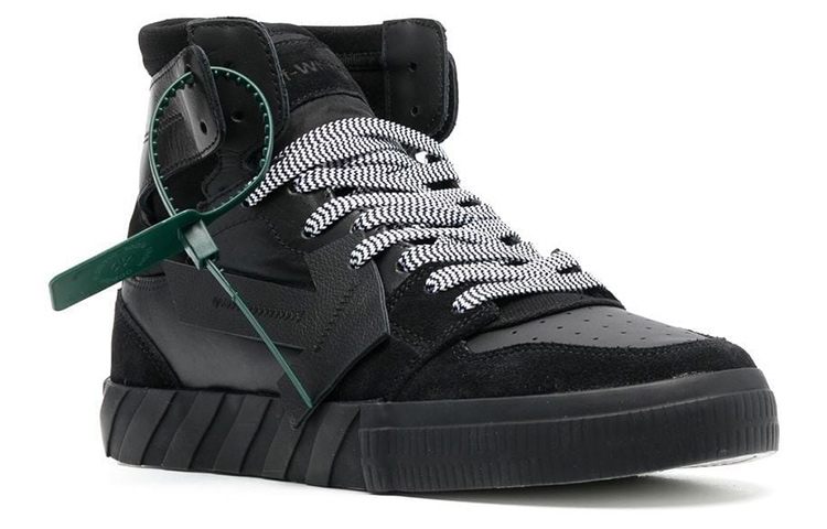 Off-White Vulcanized High 'Black Leather' 圖 2