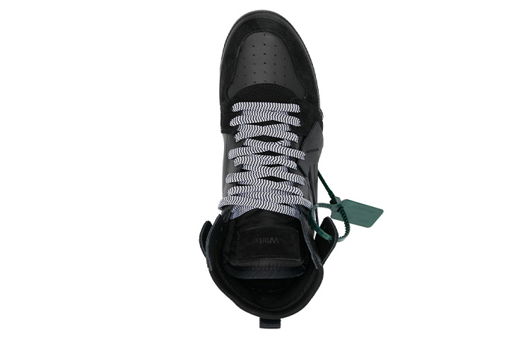 Off-White Vulcanized High 'Black Leather' 圖 3