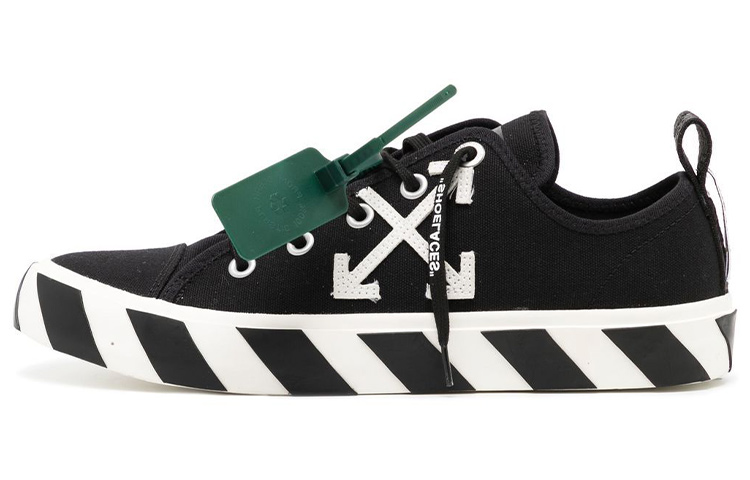 Off-White Vulcanized Low 'Black Canvas' OMIA245C99FAB0011001