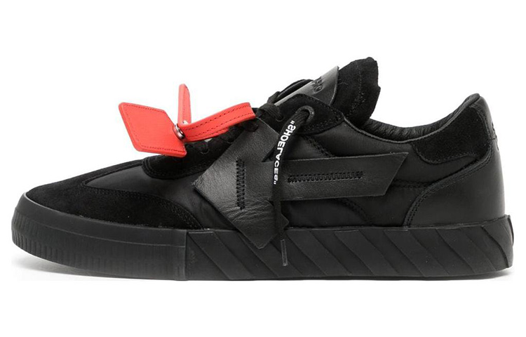 Off-White Vulcanized Low 'Black Leather'