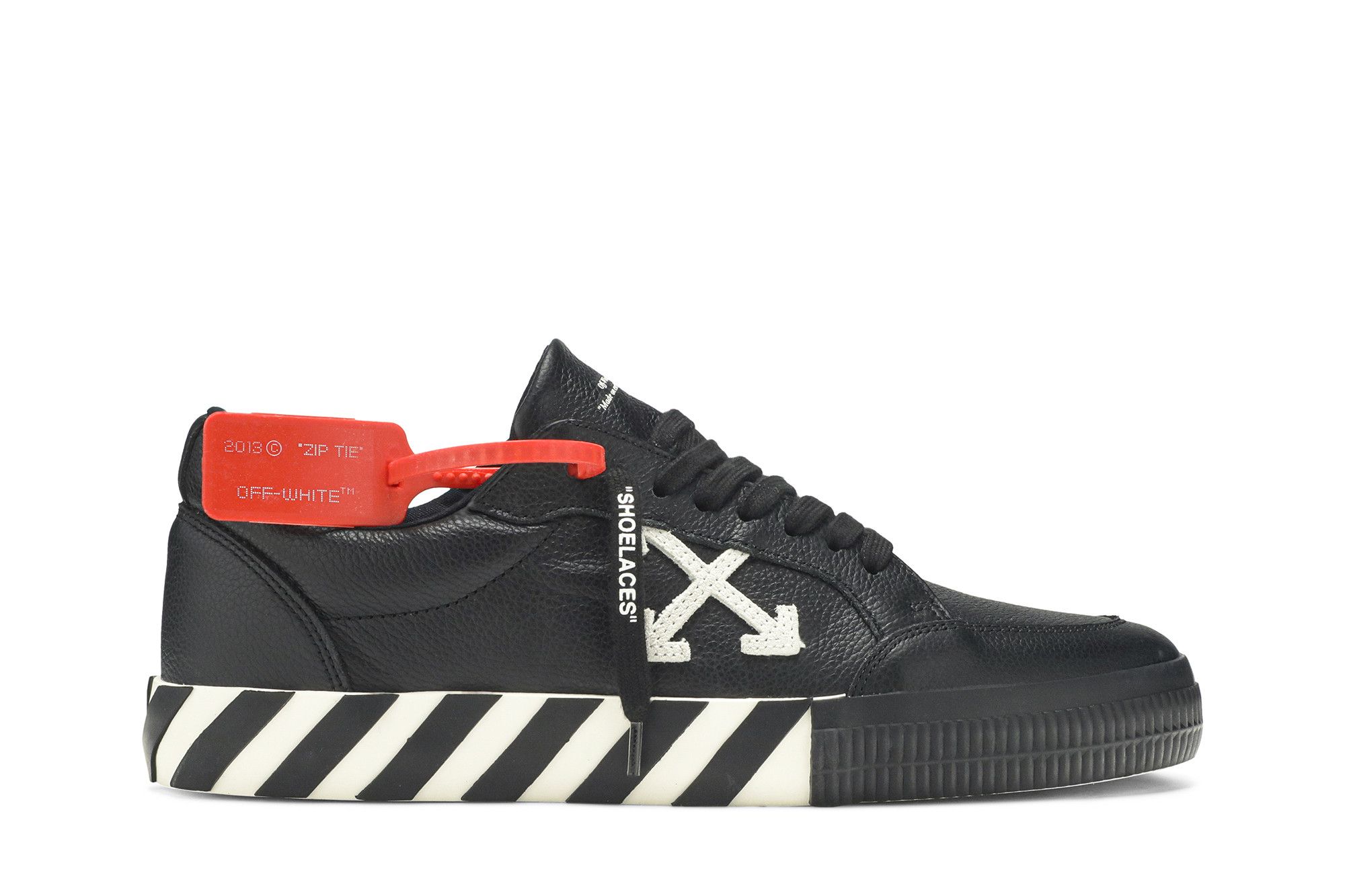 Off-White Vulcanized Low 'Black White' OMIA085f19D680011001