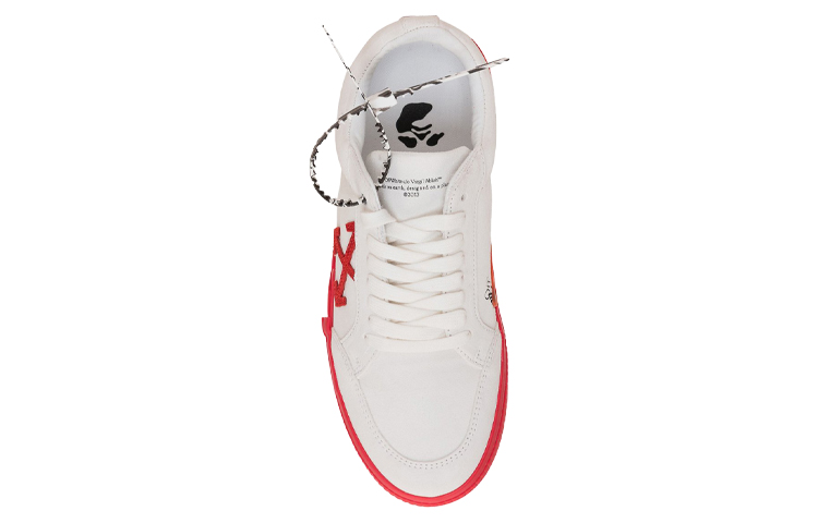 Shop Off-White Vulcanized Low ''Blanc Rouge'' OMIA085F20LEA0050125