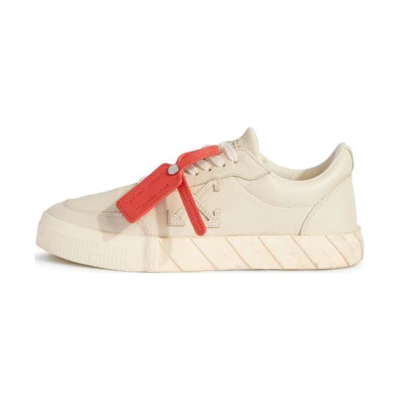Off-White Vulcanized Low Calf Leather Beige