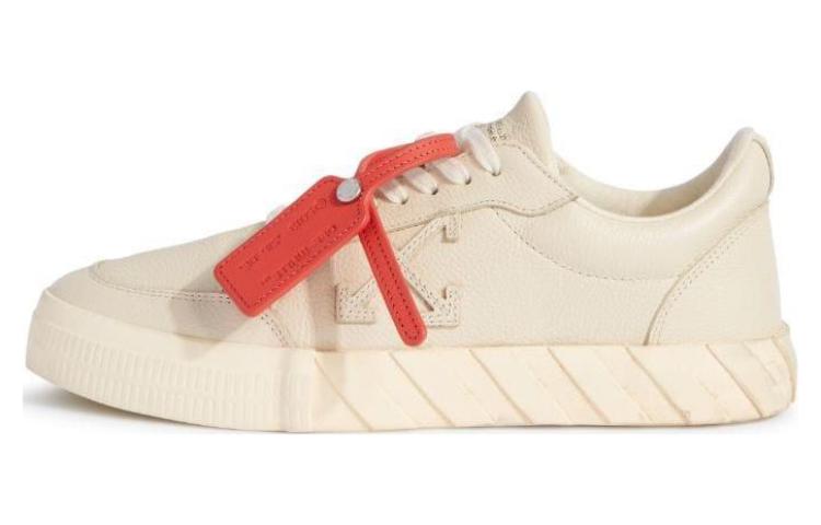 Off-White Vulcanized Low Calf Leather Beige OMIA085F23LEA0016161