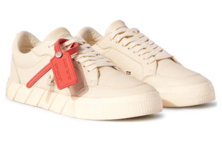 Order Off-White Vulcanized Low in Pelle di Vitello Beige OMIA085F23LEA0016161
