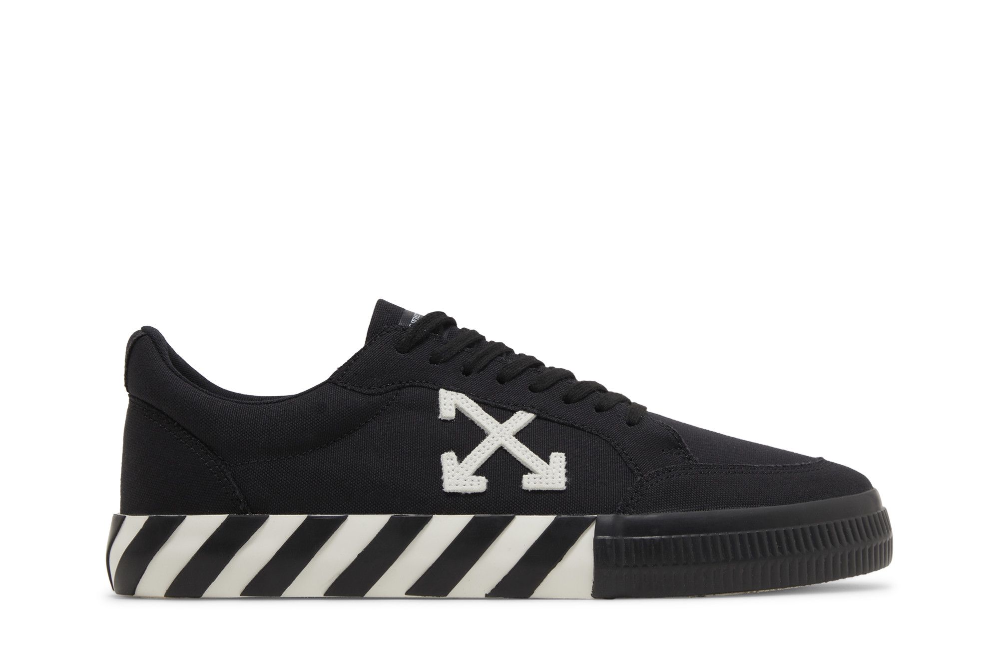Off-White Vulcanized Low Canvas Black White OMIA085C99FAB0061001