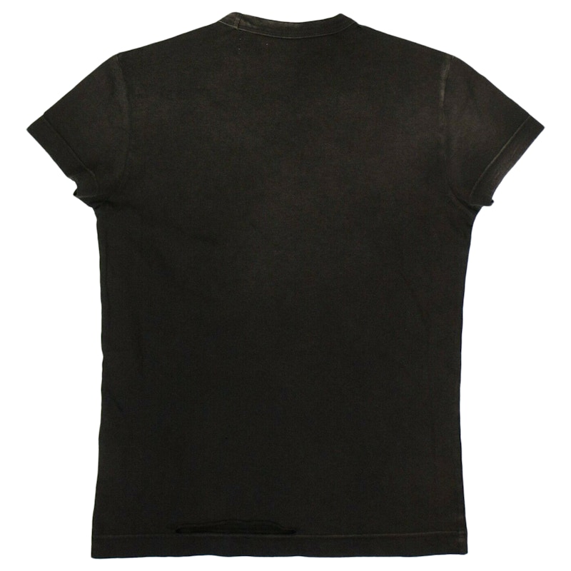 Order Kaos Hitam Logo Pudar Off-White