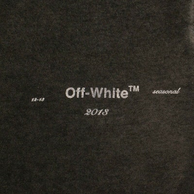 Kaos Hitam Logo Pudar Off-White Lookbook Kaos Hitam Logo Pudar Off-White