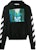 Off-White Waterfall Diagonal Hoodie Black