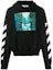 Buy Off-White Waterfall Diagonal Hoodie Black