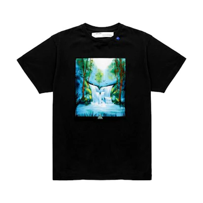 Off-White Waterfall Tee Black/Multicolor
