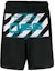 Buy Off-White Wavy Line Mesh Shorts Black/Multicolor