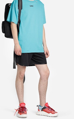 Off-White Wavy Line Mesh Shorts Black/Multicolor Purchase Off-White Wavy Line Mesh Shorts Black/Multicolor
