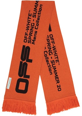 Off-White Wavy Line Scarf Orange/Black Buy Off-White Wavy Line Scarf Orange/Black
