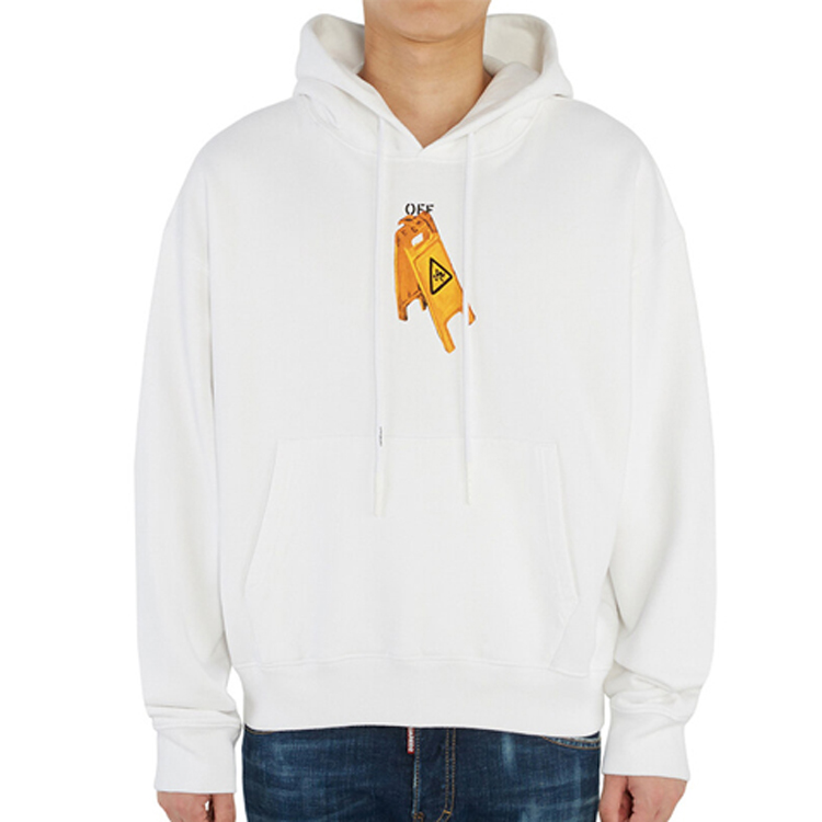OFF-WHITE White Arrow Print Hoodie OMBB037F20FLE0010110 圖 4