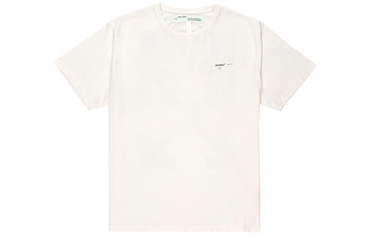 OFF-WHITE White Cotton Arrows Graphic T-Shirt OMAA038G20JER0060110 圖 3