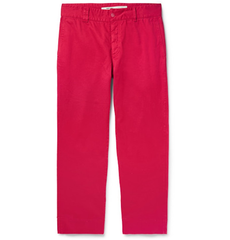 Buy Pantalones Anchos Elásticos Fucsia Off-White