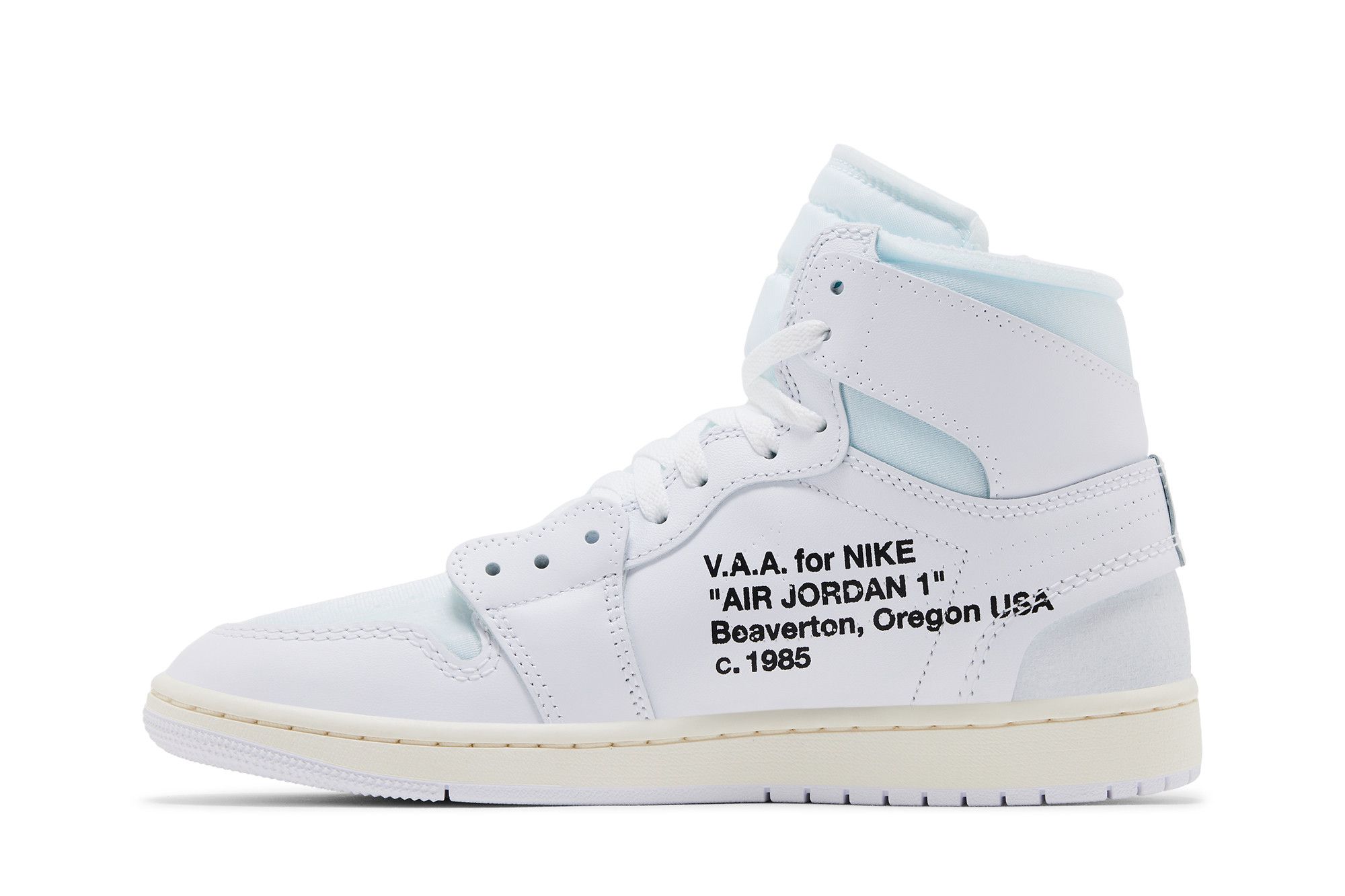 Shop Off-White x Air Jordan Air 1 Retro High OG 'Alaska' AA3834-100