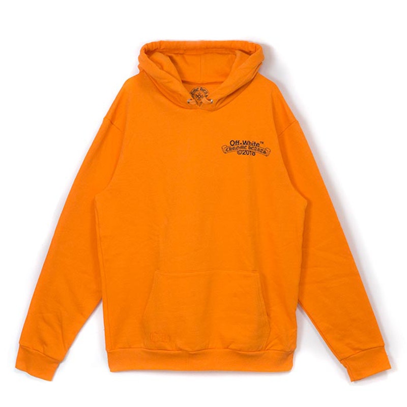 Off-White x Chrome Hearts Hoodie Orange/Black 2018