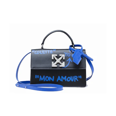 OFF-WHITE x colette 1.4 Jitney Bag Mon Amour Black Blue