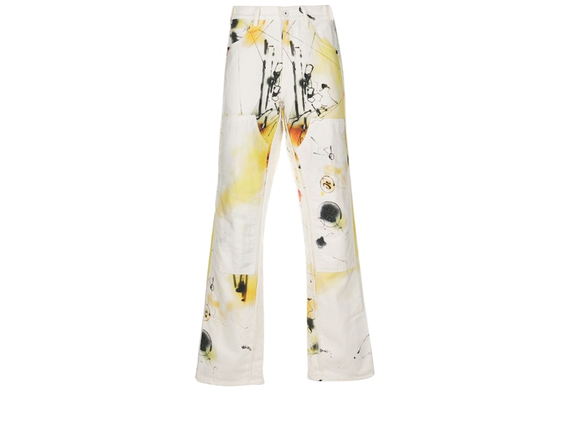 Off-White x Futura Carpenter Abstract Denim Pants All Over Multicolor