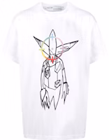 Off-White x Futura Oversized Fit Alien T-Shirt White/Multicolor Off-White x Futura Oversized Fit Alien T-Shirt White/Multicolor