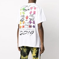 Off-White x Futura Baju Alien Oversized Putih/Multicolor OMAA038S201850500188 Lookbook Off-White x Futura Baju Alien Oversized Putih/Multicolor OMAA038S201850500188