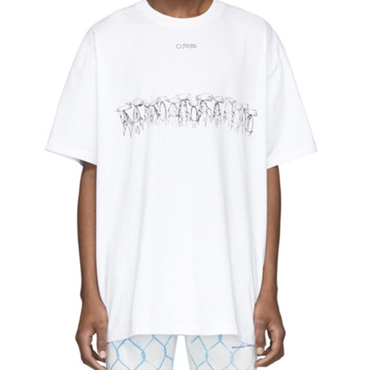 Lookbook Off-White x Futura Baju T Besar Atoms Putih/Multicolor OMAA038S201850520188