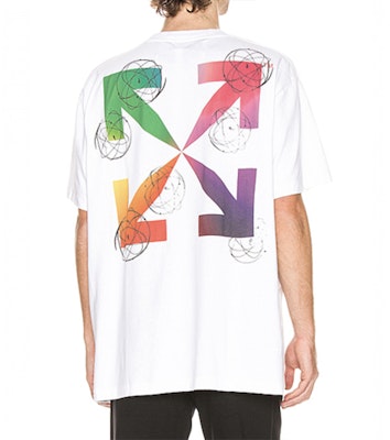 Off-White x Futura Oversized Fit Atoms T-Shirt White/Multicolor Shop Off-White x Futura Oversized Fit Atoms T-Shirt White/Multicolor