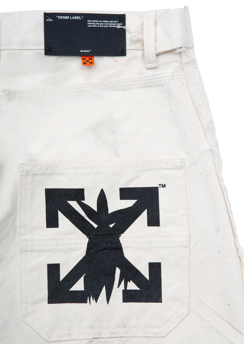 Off-White Futura Washed Carpenter Denim Pants White/Multicolor 圖 3