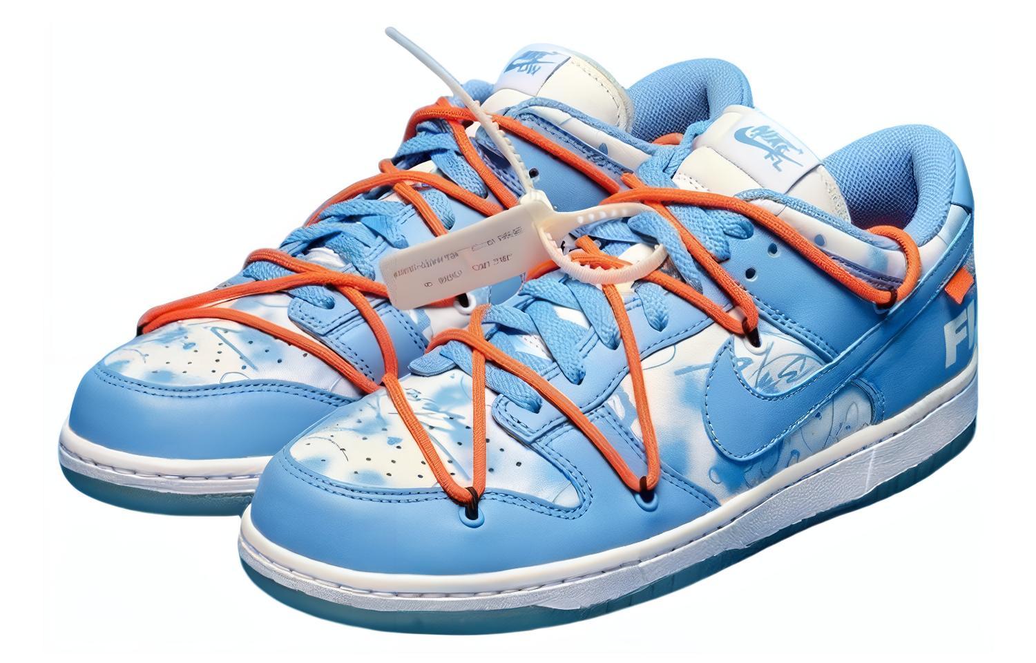 Lookbook Off-White x Futura x Nike Dunk Low ''UNC'' Blu Chiaro DD0856-403