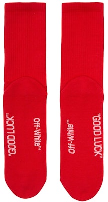 Off-White x Lunar New Year Good Luck Socks Red/White Order Off-White x Lunar New Year Good Luck Socks Red/White