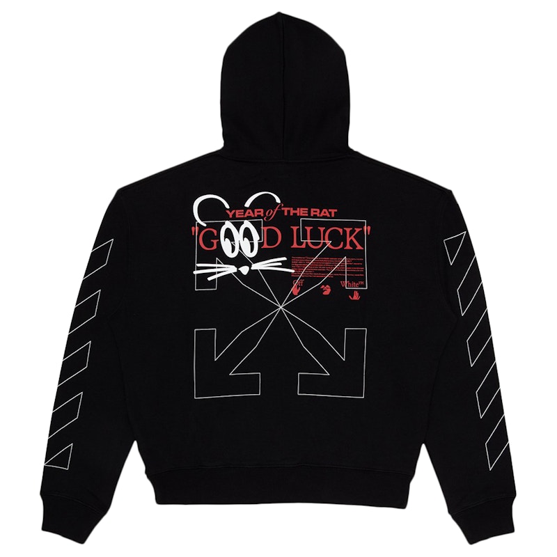 Off-White Lunar New Year Mouse Hoodie Black/White 圖 2