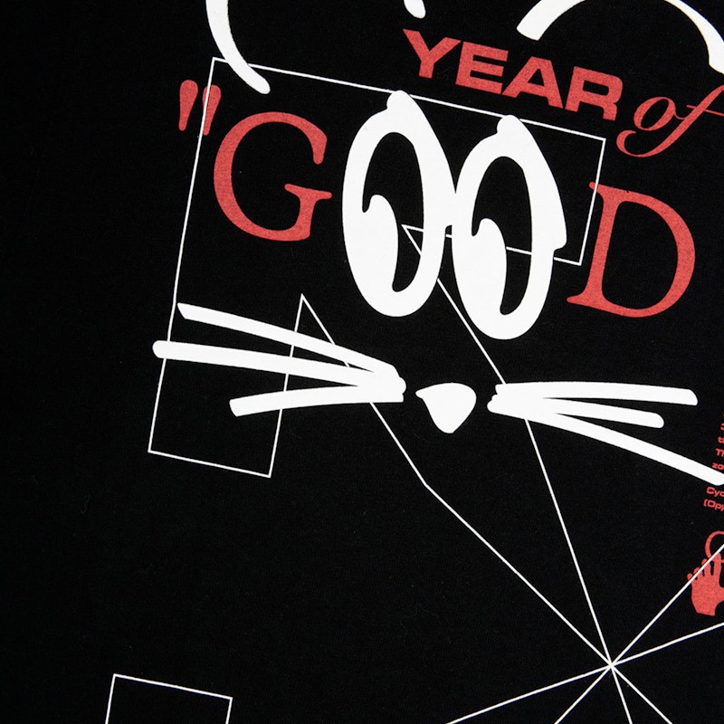 Off-White Lunar New Year Mouse T-Shirt Black/White 圖 3