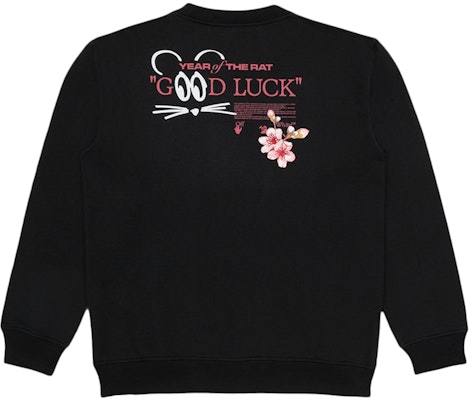 Off-White x Lunar New Year Peach Flowers Sweatshirt Black/White Order Off-White x Lunar New Year Peach Flowers Sweatshirt Black/White