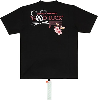 Off-White x Lunar New Year Peach Flowers T-Shirt Black/White Order Off-White x Lunar New Year Peach Flowers T-Shirt Black/White