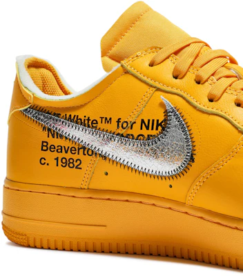Off-White x Nike Air Force 1 Low 'Lemonade' Zapatillas Amarillas DD1876-700 3