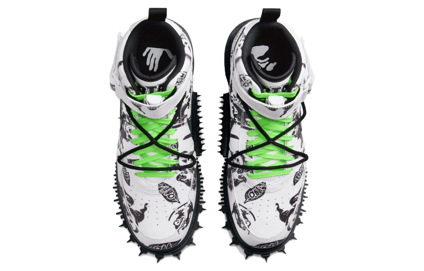 Shop Off-White x Nike Air Force 1 Mid SP 皮革 'Grim Reaper' DR0500-102