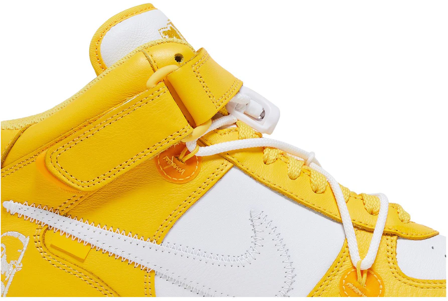 Off-White x Nike 空军一号中帮SP皮革 '大学黄色' DR0500-101 Lookbook Off-White x Nike 空军一号中帮SP皮革 '大学黄色' DR0500-101