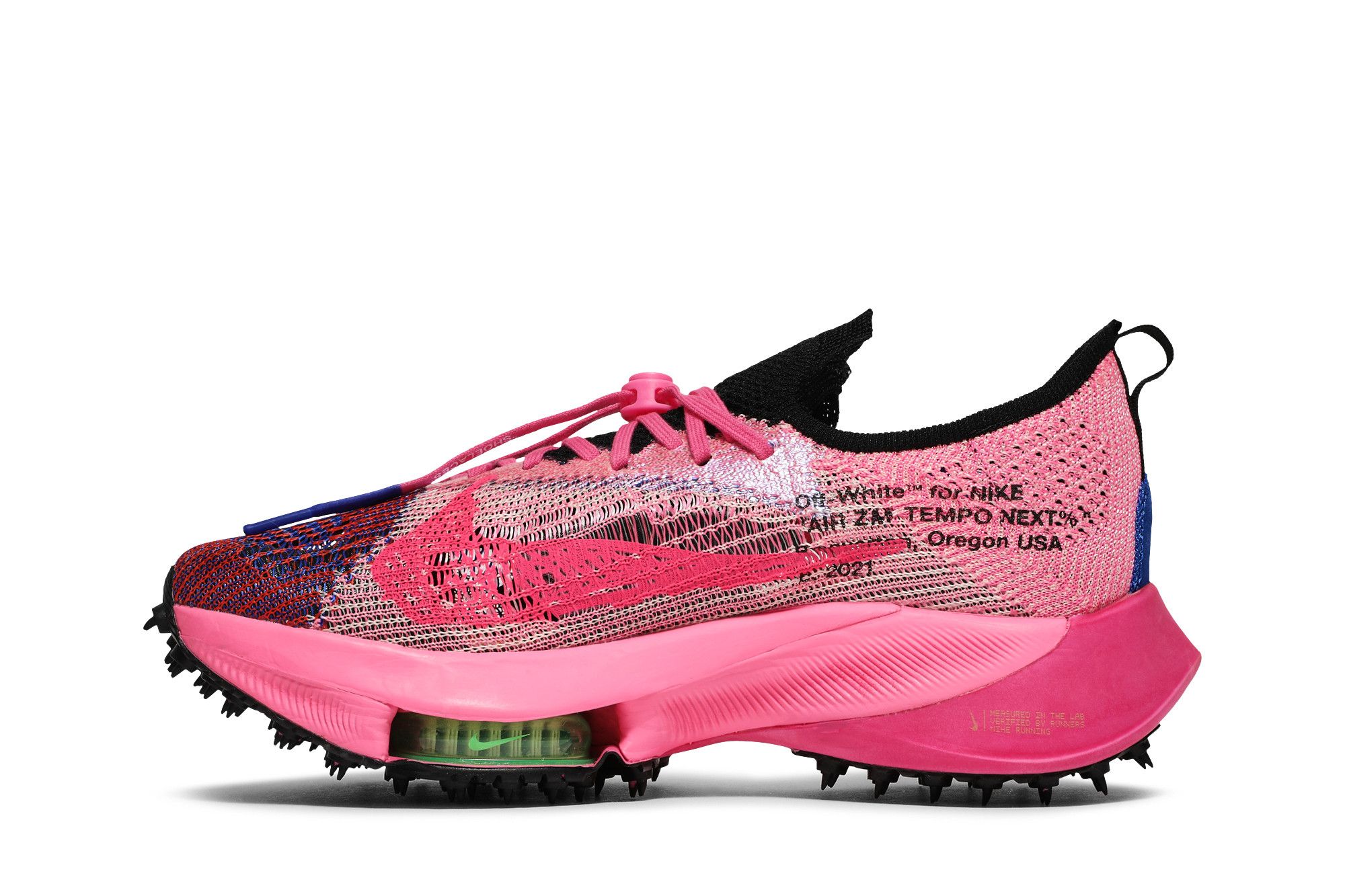 Shop Off-White x Nike Air Zoom Turbo Next% Flyknit 'Pink Glow' Merah Jambu CV0697-400