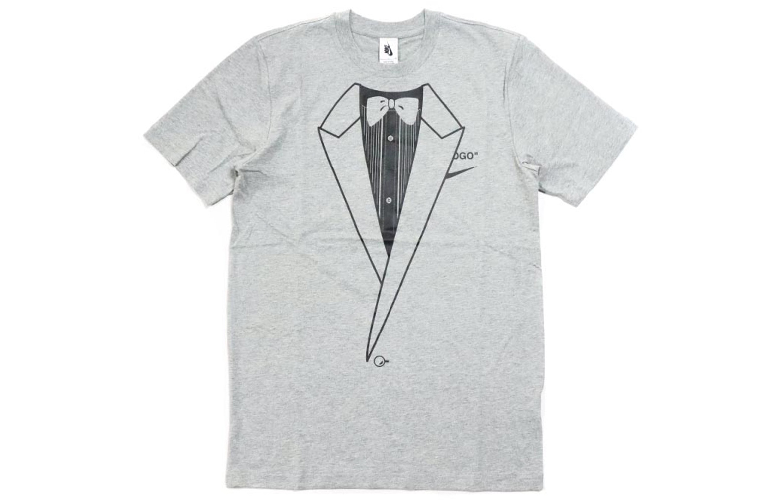 OFF-WHITE x Nike Big Eagle Logo Unisex Grey T-shirt BQ0827-063