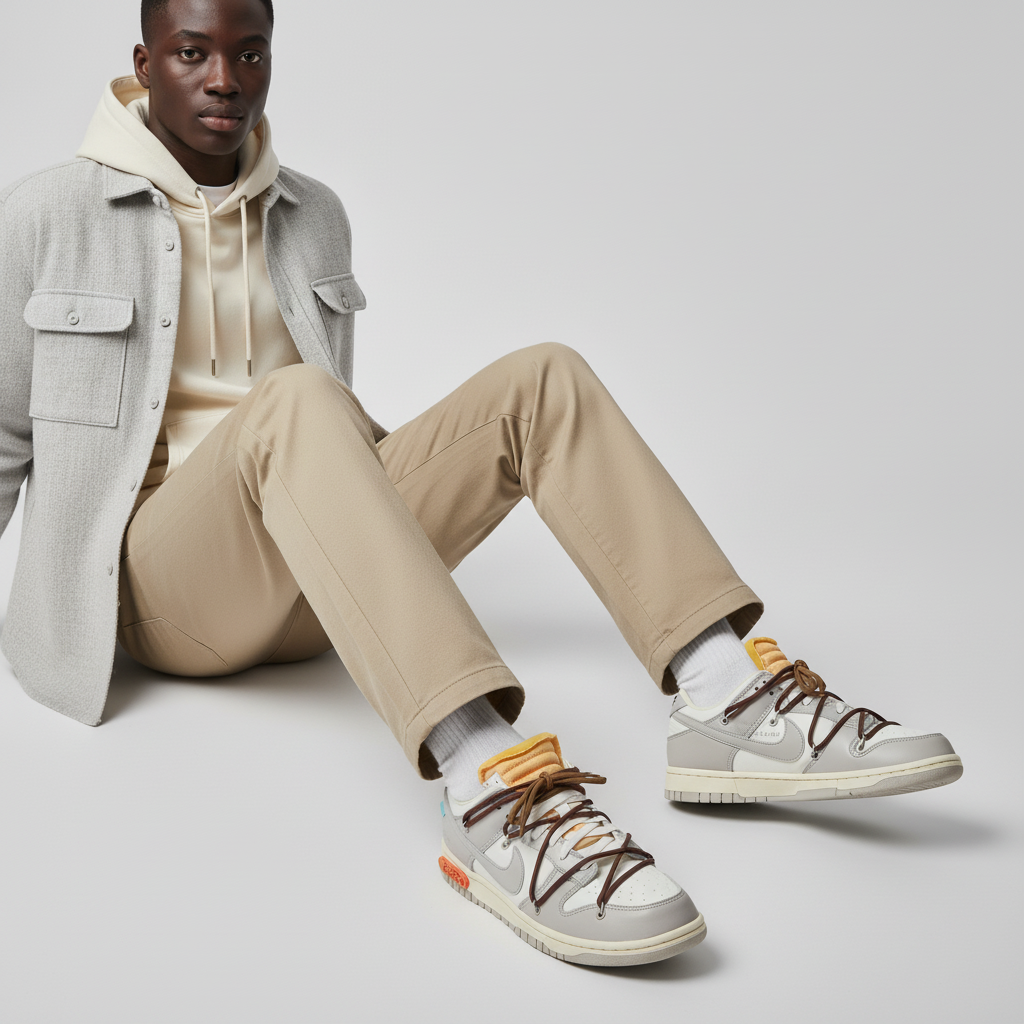 Order Off-White x Nike Dunk Low 'Dear Summer - 46 daripada 50' DM1602-102