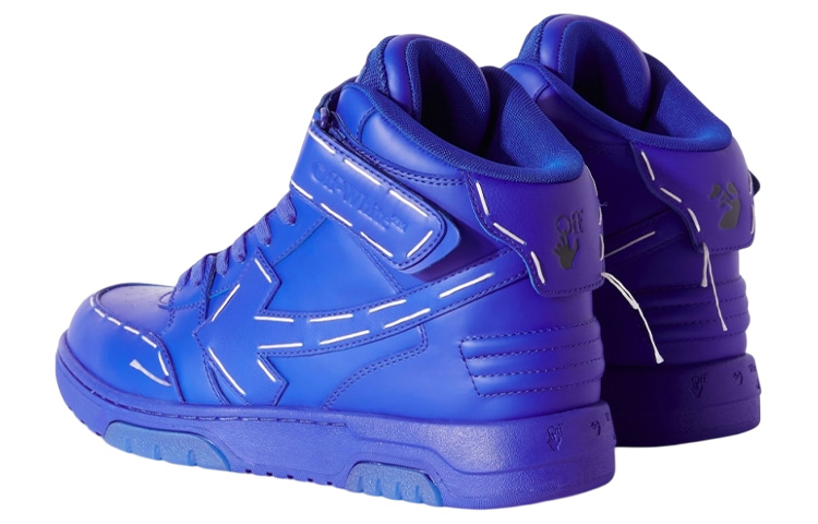 Shop Off-White x Nike Dunk Mid 'Azul Brillante' OMIA259S23LEA0024848